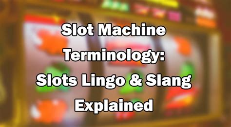 slot machine lingo|Slot Machine Terminology: Glossary of Slots Lingo & Slang.